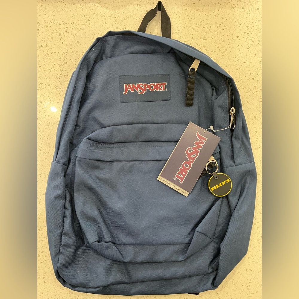 JanSport Classic Superbreak Navy Blue Backpack